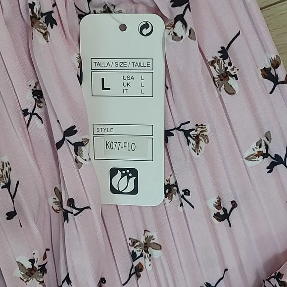 Jon & Anna Pink Floral Women's Skirt Size Large - Picture 6 of 6